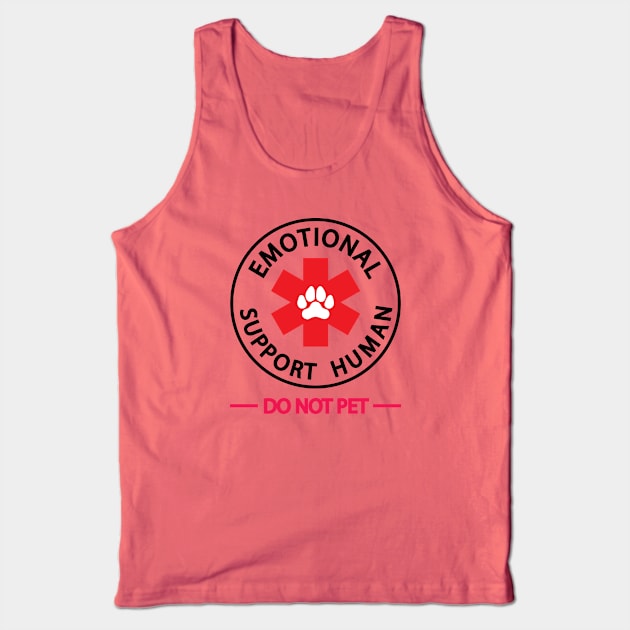 Emotional Support Human Tank Top by stayfrostybro